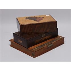 Three Vintage Cigar Boxes