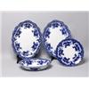 Image 1 : Four J & G Meakin British Flow Blue Bowls