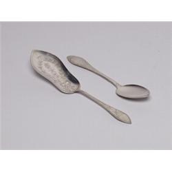 Danish Sterling Spoon and Server Maker CFH
