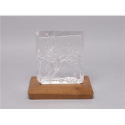 Engraved Lucite Landscape Lamp