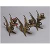 Image 1 : Three Cast Bronze Wyveren or Winged Gryphen