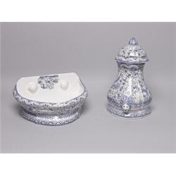 Handpainted Portuguese Basin and Cistern