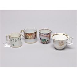 Four Antique Porcelain Cups 