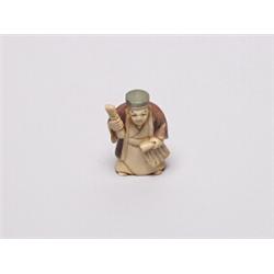20th C. Netsuke Ivory - Scribe