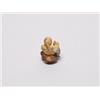 Image 2 : 20th C. Netsuke Ivory - Woman With Dog