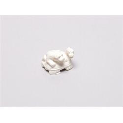 20th C. Netsuke Ivory - Tortoise & Frog