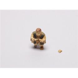 20th C. Netsuke Ivory - Male Figure - Signed