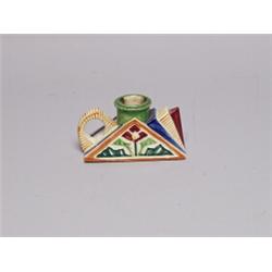 Art Deco Ceramic Chamber Stick Unmarked