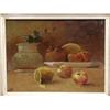 Image 2 : 19th C. Oil on Canvas Laid Down Still Life