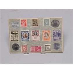 Vintage Vatican Coin and Stamp Set