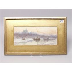 Signed 19th C. English Watercolor 