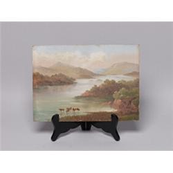 Unframed English Landscape Oil Painting 