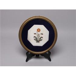 Framed Pietra Dura Plaque 