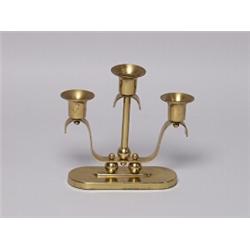 Art Deco Brass Candlestick
