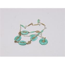 Vintage Art Deco Necklace and Bracelet 