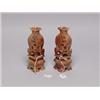 Image 1 : Pr of Old Chinese Carved Soapstone Vases