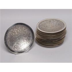 Twelve Italian Silver Plated Dishes