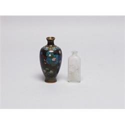Old Cloissone Vase & Antique Peking Snuff
