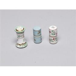 Three Vintage Porcelain Covered Lighters