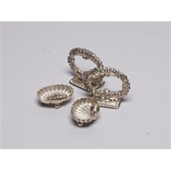 Lot of Silverplate Salts & Entree Dish Handle