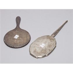 Two Sterling Silver Handmirrors