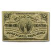 Image 1 : 3rd Issue Fractional Currency 3 Cents AU