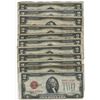 Image 1 : 1928 $2 Red Seal Notes Lot of 12- Good