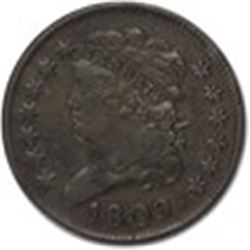 1809 Half Cent VF