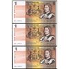 Image 1 : 1982 Johnston/Stone QEII One Dollar Consecutive Trio
