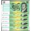 Image 1 : 1972 Phillips/Wheeler QEII Two Dollar Note x 5