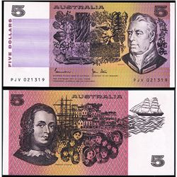 1983 Johnston/Stone QEII Five Dollar Note