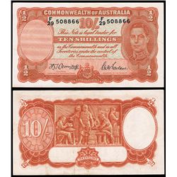 1942 Armitage/McFarlane KGVI Ten Shilling Note R.13