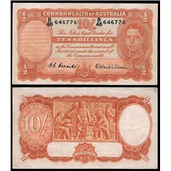 1952 Coombs/Wilson KGVI Ten Shilling Note R.15