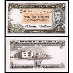 1961 Coombs/Wilson QEII Ten Shilling Note