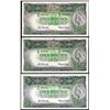 Image 1 : 1961 Coombs/Wilson QEII One Pound Note x 3