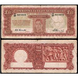 1949 Coombs/Watt KGVI Ten Pound Note R.60