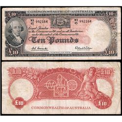 1960 Coombs/Wilson QEII Ten Pound Note R.63