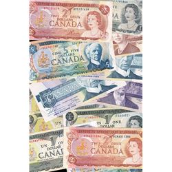 Canadian Banknote Collection from 1970's and 80's