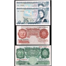 Great Britain Banknotes x 4