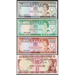 Fijian Banknotes x 4