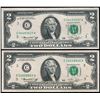 Image 1 : USA Two Dollar Note x 2