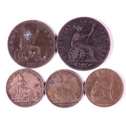 Small collection of British smaller Copper denominations
