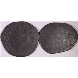 Great Britain, Gothic Florin Lead Squeeze x 2