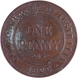 1925 Australian KGV Penny