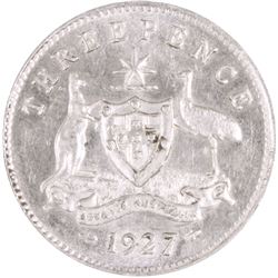 1927 Australian KGV Threepence