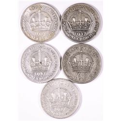 1937 Australian KGVI Crown x 5