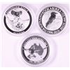 Image 1 : Perth Mint Silver 1oz Coins x 3