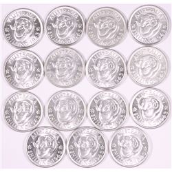 1943s Australian KGVI Shillings x 15