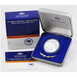 2004  Australian Silver Proof Coin - Journey to Athens