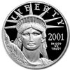 Image 1 : 2001-W 1/10 oz Proof Platinum American Eagle (w/Box & COA)